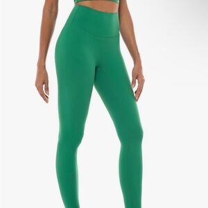 Green High-Waisted Workout Leggings